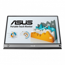 ASUS ZenScreen MB16AMT (15,6" FHD Touch-IPS-5ms-µHDMI/USB-C-60Hz) Zwart en Grijs