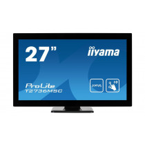 Iiyama ProLite T2736MSC-B1 (27" FHD Touch-AMVA-4ms-VGA/HDMI/DPP-60Hz-Spk-USB 3.0 Hub) Zwart