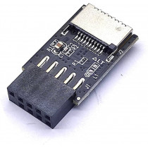 Codima USB 2.0 9-Pin naar USB-C Frontpanel Type-E Adapter