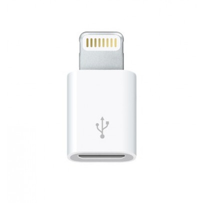 Apple Lightning naar Micro-USB M/F Adapter Wit