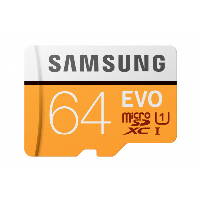 Samsung EVO MicroSD 64GB (UHS-I) + adapter