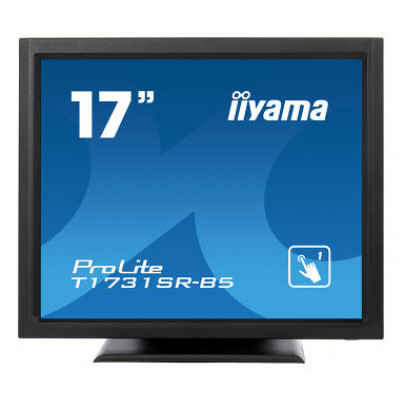 Iiyama ProLite T1731SR-B5 (17" SXGA Touch-TN-5ms-VGA/HDMI/DPP-Spk) Zwart