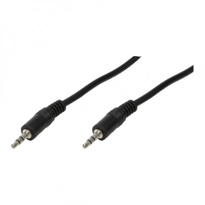 LogiLink Minijack M/M Kabel - 10m Zwart