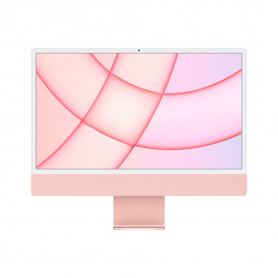 Apple iMac 2021 (24" 4,5K-IPS Retina-M1 8-core-8GB-256GB SSD-Apple M1 7-core-macOS-Azerty) Zilver