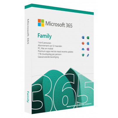 Microsoft 365 Family NL (6D-12M) PC+Mac