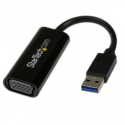 StarTech USB 3.0 to VGA Adapter Zwart (tot 1920x1200)