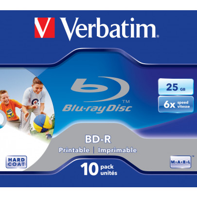 Verbatim BD-R Single Layer 6X 25GB 10 stuks Printable Surfac