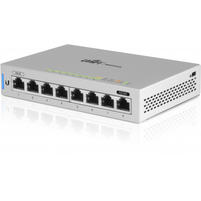 Ubiquiti US-8 8-Poort Gigabit Switch met 1x PoE Passthrough