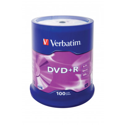 Verbatim DVD+R/4.7GB 16XSP Spindle 100pcs