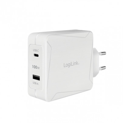 LogiLink USB-C Power Adapter 100W (USB-C & USB-A)