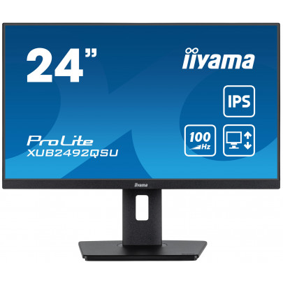 Iiyama XUB2492QSU-B1 (23,8"-QHD-IPS-4ms-HDMI/DPP-100Hz-Spk)
