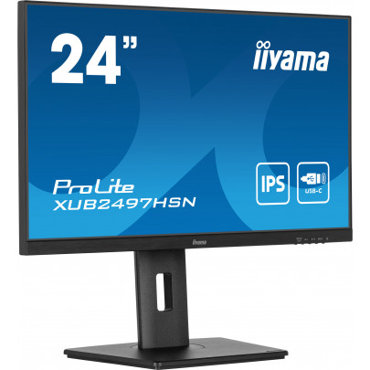 Iiyama XUB2497HSN-B1 (23,8" FHD-IPS-1ms-USB-C 65W-DPP-HDMI-S