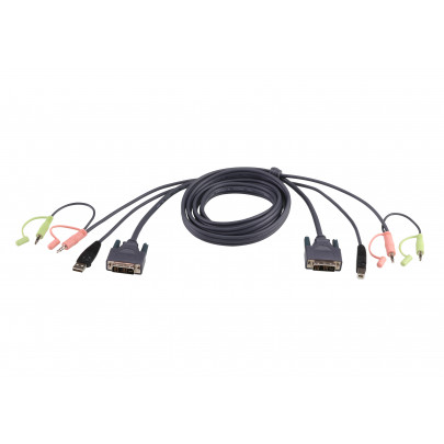 Aten 2L-7D02UD 1m80 DVI-D/USB/Audio KVM Kabel