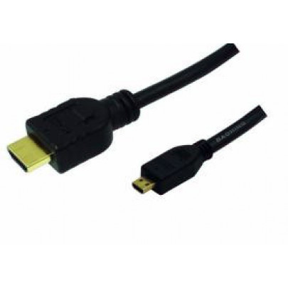 LogiLink Micro HDMI naar HDMI Kabel 2m M/M Zwart
