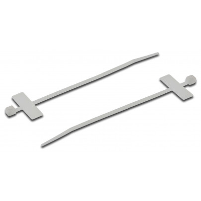Logon Cable Ties 200 x 2.5mm - 100pcs - White+Marking plate