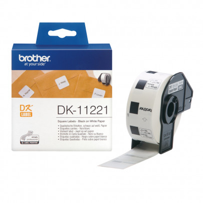Brother DK-11221 1000 Square Paper Labels 23mm