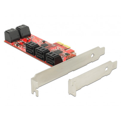 Delock PCI Express x2 Card > 10x internal SATA 6 Gb/s