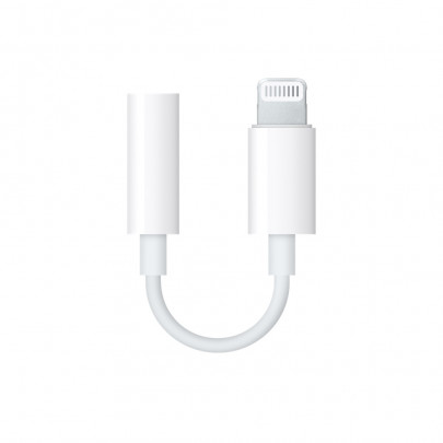Apple Lightning naar Mini-Jack M/F Adapter Wit