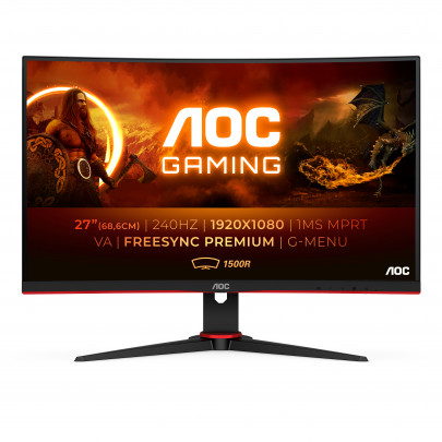 AOC C27G2ZE/BK (27" FHD-VA-0,5ms-HDMI/DPP-240Hz) Curved