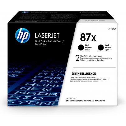 HP Toner CF287XD - 87X Zwart Duopakket (36.000 Pagina's)