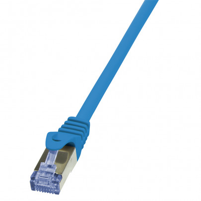 LogiLink CAT6A S/FTP Netwerkkabel 0,25m Blauw