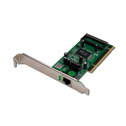 Digitus Gigabit Ethernet PCI Netwerkkaart + Low profile