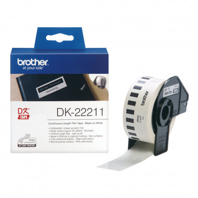 Brother DK-22211 15,24m Cont White Film Tape 29mm