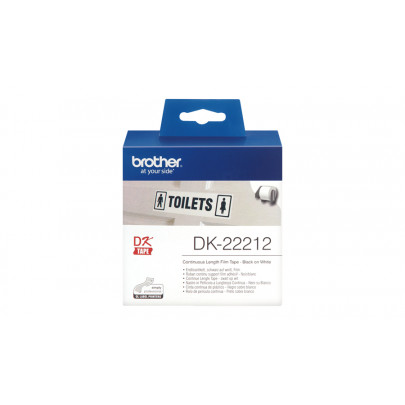 Brother DK-22212 15,24m Cont White Film Tape 62mm