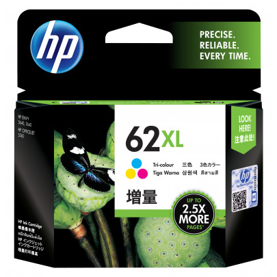 HP Inktcartridge N° 62 XL Driekleur
