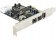 Delock 3 port (2b & 1a) PCI-e 1394 FireWire Adapter