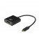 ACT AC7320 USB-C Naar DisplayPort 4K 60Hz M/F adapter zwart