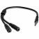 StarTech Minijack M/F Splitter Headset - 2p audio+mic Zwart