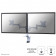 NewStar FPMA-D1330DWHITE flat screen dual desk mount -27" wh